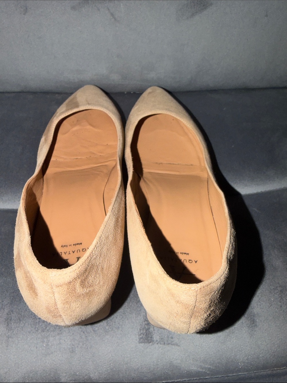 Aquatalia Beige Suede Pasha Pointed-Toe Pump size 9.5 - Picture 8 of 8
